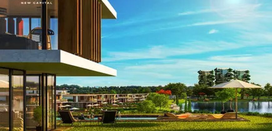 شقه بجنينه 55 متر للبيع بالتقسيط في IL BOSCO