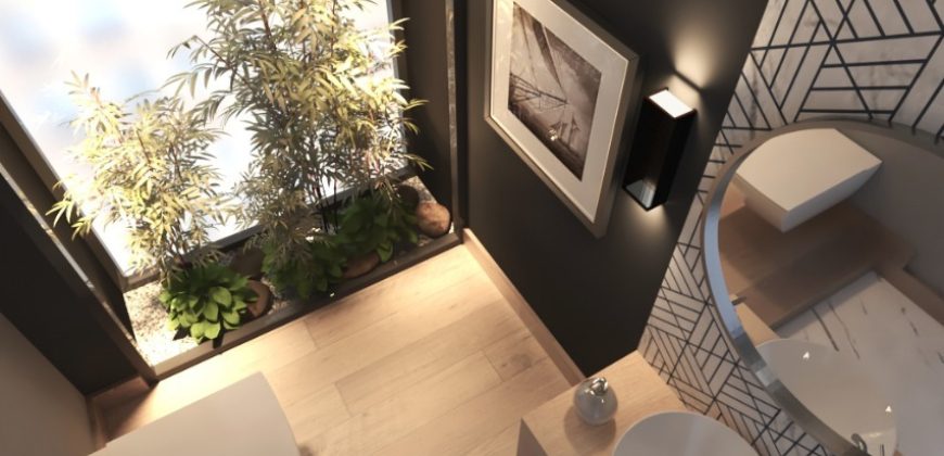 Own an beautiful apartment with open kitchen in Al Shorouk, wonderful view & price.