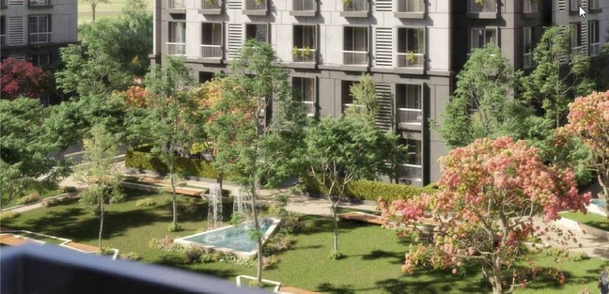 Park Lane apartment in New Capital for sale with 6 years installments and view overlooking the garden.