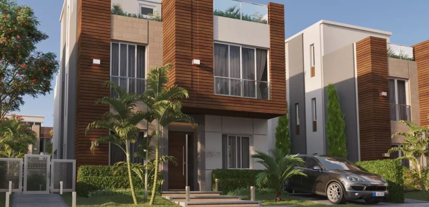 Corner Townhouse for sale with installments in New Cairo